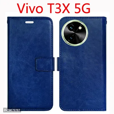 Toklot Flip Cover for Vivo T3X 5G