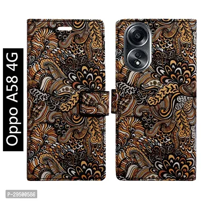 Toklot Flip Cover for Oppo A58 4G