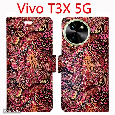 Toklot Flip Cover for Vivo T3X 5G