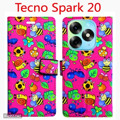 Toklot Flip Cover for Tecno Spark 20