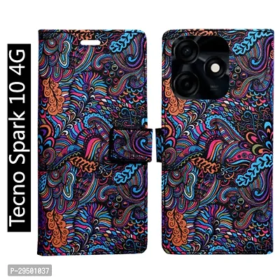 Toklot Flip Cover for Tecno Spark 10 4G