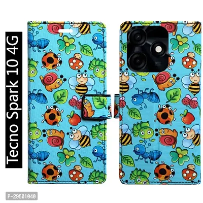 Toklot Flip Cover for Tecno Spark 10 4G