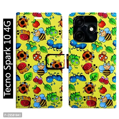 Toklot Flip Cover for Tecno Spark 10 4G