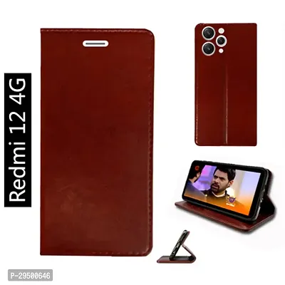 Toklot Flip Cover for Redmi 12 4G