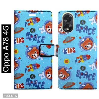 Toklot Flip Cover for Oppo A78 4G