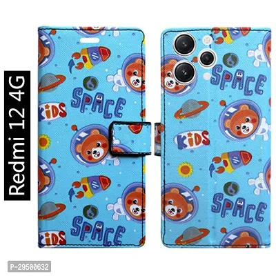 Toklot Flip Cover for Redmi 12 4G