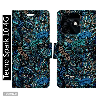 Toklot Flip Cover for Tecno Spark 10 4G