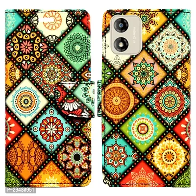 Stylish Flip Cover For Motorola Moto E13-thumb0