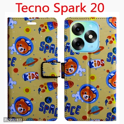 Toklot Flip Cover for Tecno Spark 20