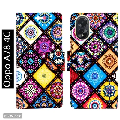 Toklot Flip Cover for Oppo A78 4G