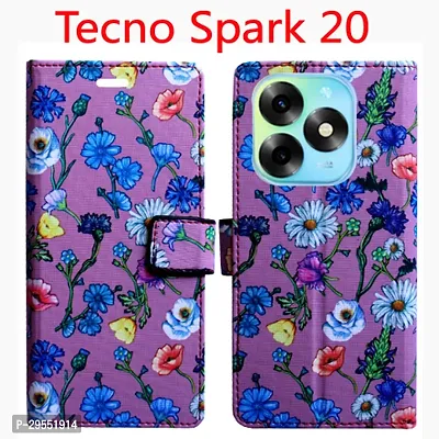 Toklot Flip Cover for Tecno Spark 20