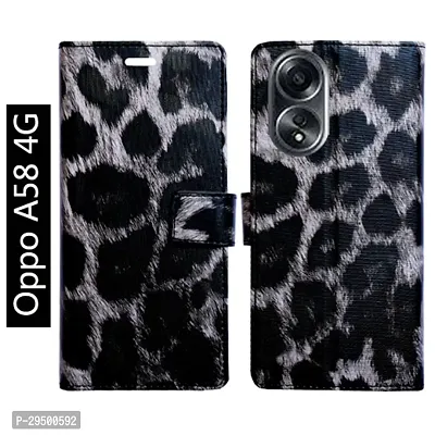 Toklot Flip Cover for Oppo A58 4G