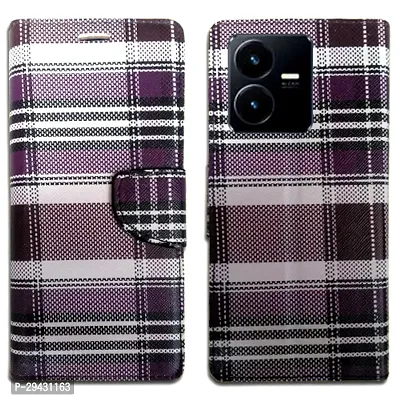 Stylish  Flip Cover for Vivo Y22-thumb0