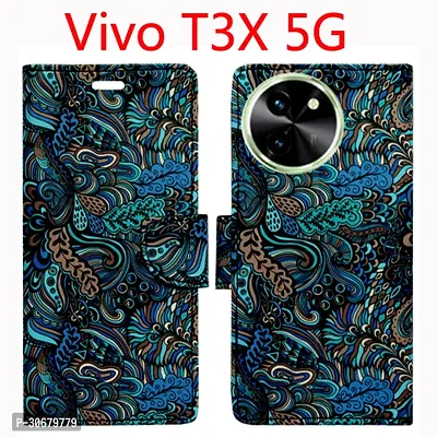 Toklot Flip Cover for Vivo T3X 5G