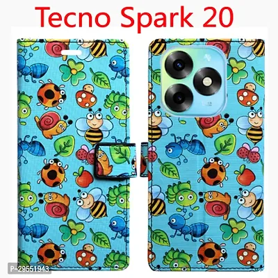 Toklot Flip Cover for Tecno Spark 20