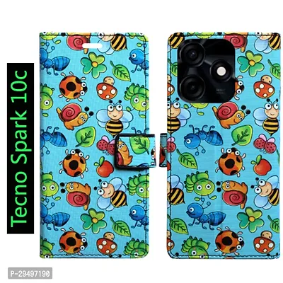 Toklot Flip Cover for Tecno Spark 10c-thumb0