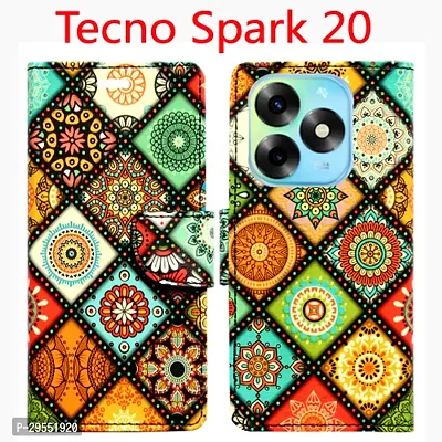 Toklot Flip Cover for Tecno Spark 20-thumb0