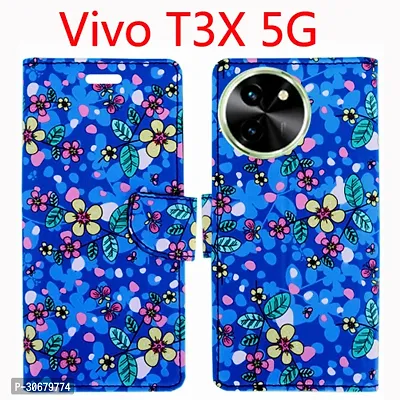 Toklot Flip Cover for Vivo T3X 5G