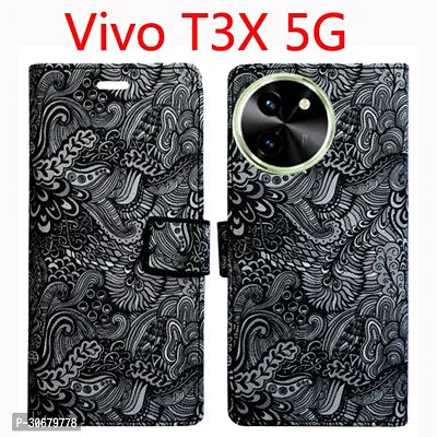 Toklot Flip Cover for Vivo T3X 5G