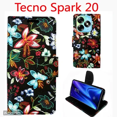 Toklot Flip Cover for Tecno Spark 20