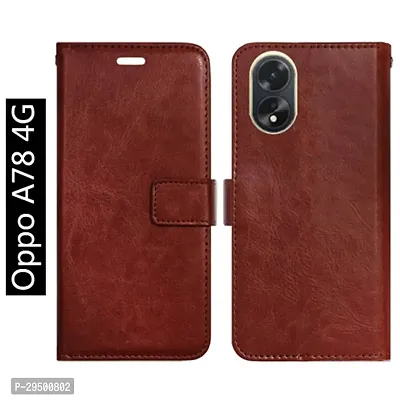 Toklot Flip Cover for Oppo A78 4G