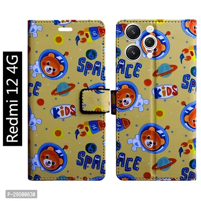 Toklot Flip Cover for Redmi 12 4G