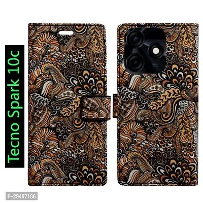 Toklot Flip Cover for Tecno Spark 10c-thumb0