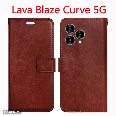 Toklot Flip Cover for Lava Blaze Curve 5G