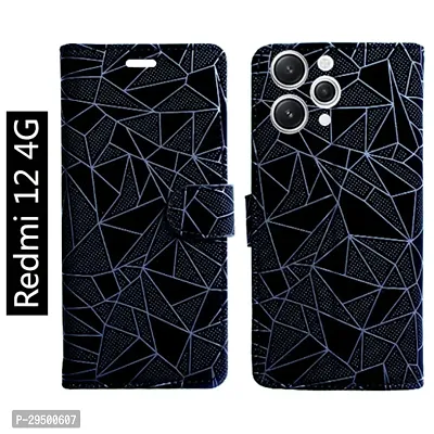 Toklot Flip Cover for Redmi 12 4G