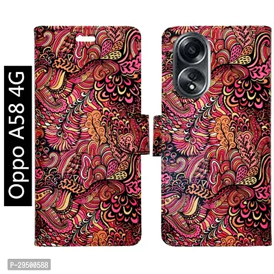 Toklot Flip Cover for Oppo A58 4G