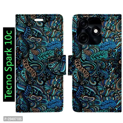 Toklot Flip Cover for Tecno Spark 10c-thumb0