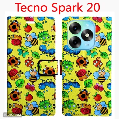 Toklot Flip Cover for Tecno Spark 20