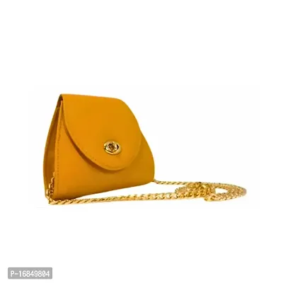 Yellow mini cross body sling bag for women and girls-thumb3