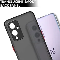 GEHLOT ; OneStep Towards Online Smoke Case OnePlus 9 Smoked Matte Camera Protection Hard Back Case Cover for OnePlus 9 - Black-thumb1