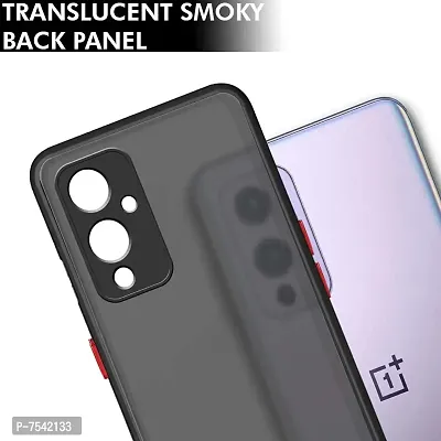 GEHLOT ; OneStep Towards Online Smoke Case OnePlus 9 Smoked Matte Camera Protection Hard Back Case Cover for OnePlus 9 - Black-thumb2