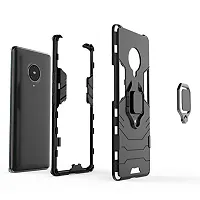 GEHLOT ; OneStep Towards Online Panther Kickstand PC+TPU Car Magnetic Ring Holder 360 deg; Stand Four Corner Shockproof Protection Defender Dual Layer Bumper Hard Back Case Cover for VIVO NEX 3 (Grey)-thumb2