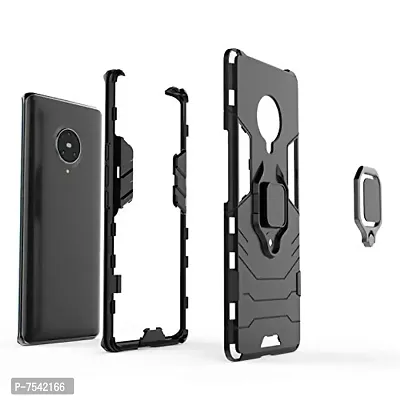 GEHLOT ; OneStep Towards Online Panther Kickstand PC+TPU Car Magnetic Ring Holder 360 deg; Stand Four Corner Shockproof Protection Defender Dual Layer Bumper Hard Back Case Cover for VIVO NEX 3 (Grey)-thumb3