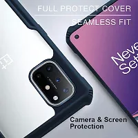 GEHLOT ; OneStep Towards Online Smoke Translucent Hard Matte Case with Soft Edges, Shockproof Smooth Feel Touch Case Cover for OnePlus (OnePlus 8T, Blue)-thumb3