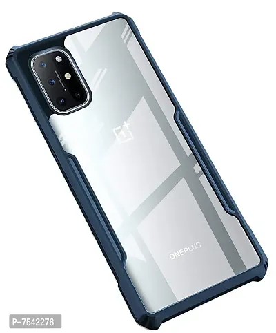 GEHLOT ; OneStep Towards Online Smoke Translucent Hard Matte Case with Soft Edges, Shockproof Smooth Feel Touch Case Cover for OnePlus (OnePlus 8T, Blue)