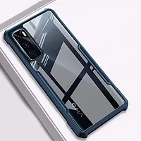 GEHLOT ; OneStep Towards Online Smoke Translucent Hard Matte Case with Soft Edges, Shockproof Smooth Feel Touch Case Cover for Vivo (Vivo V20 SE, Blue)-thumb4