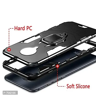 GEHLOT ; OneStep Towards Online Panther Kickstand PC+TPU Car Magnetic Ring Holder 360 deg; Stand Four Corner Shockproof Protection Defender Dual Layer Bumper Hard Back Case Cover for VIVO NEX 3 (Grey)-thumb4