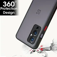 GEHLOT ; OneStep Towards Online Smoke Case OnePlus 9 Smoked Matte Camera Protection Hard Back Case Cover for OnePlus 9 - Black-thumb2