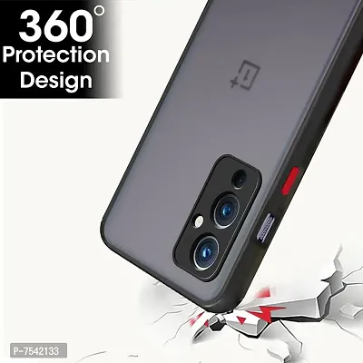 GEHLOT ; OneStep Towards Online Smoke Case OnePlus 9 Smoked Matte Camera Protection Hard Back Case Cover for OnePlus 9 - Black-thumb3