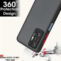 GEHLOT ; OneStep Towards Online Smoke Case Xiaomi Mi Redmi Note 10 Smoked Matte Camera Protection Hard Back Case Cover for Xiaomi Mi Redmi Note 10 (Black Bumper)-thumb2