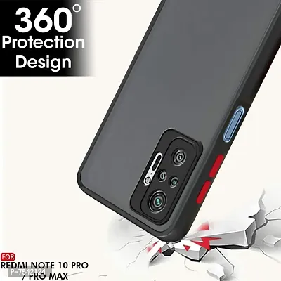 GEHLOT ; OneStep Towards Online Smoke Case Xiaomi Mi Redmi Note 10 Smoked Matte Camera Protection Hard Back Case Cover for Xiaomi Mi Redmi Note 10 (Black Bumper)-thumb3