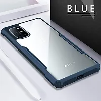 GEHLOT ; OneStep Towards Online Smoke Translucent Hard Matte Case with Soft Edges, Shockproof Smooth Feel Touch Case Cover for OnePlus (OnePlus 8T, Blue)-thumb2