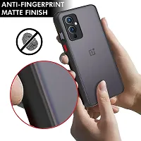 GEHLOT ; OneStep Towards Online Smoke Case OnePlus 9 Smoked Matte Camera Protection Hard Back Case Cover for OnePlus 9 - Black-thumb4