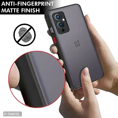 GEHLOT ; OneStep Towards Online Smoke Case OnePlus 9 Smoked Matte Camera Protection Hard Back Case Cover for OnePlus 9 - Black-thumb5