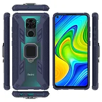 GEHLOT ; OneStep Towards Online Predator Kickstand PC+TPU Car Magnetic Ring Holder 360 deg; Degree Stand Shockproof Defender Dual Layer Bumper Hard Back Case Cover for Xiaomi (Redmi Note 9; Blue)-thumb1