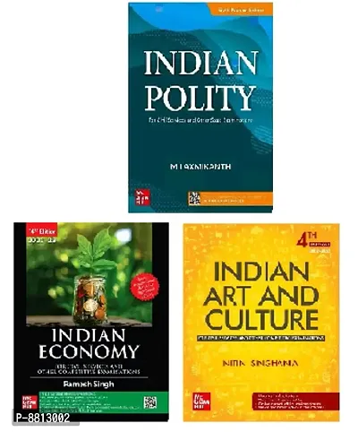 India Polity Indian Economy Indian Art and Culture Books, Pack of 3-thumb0